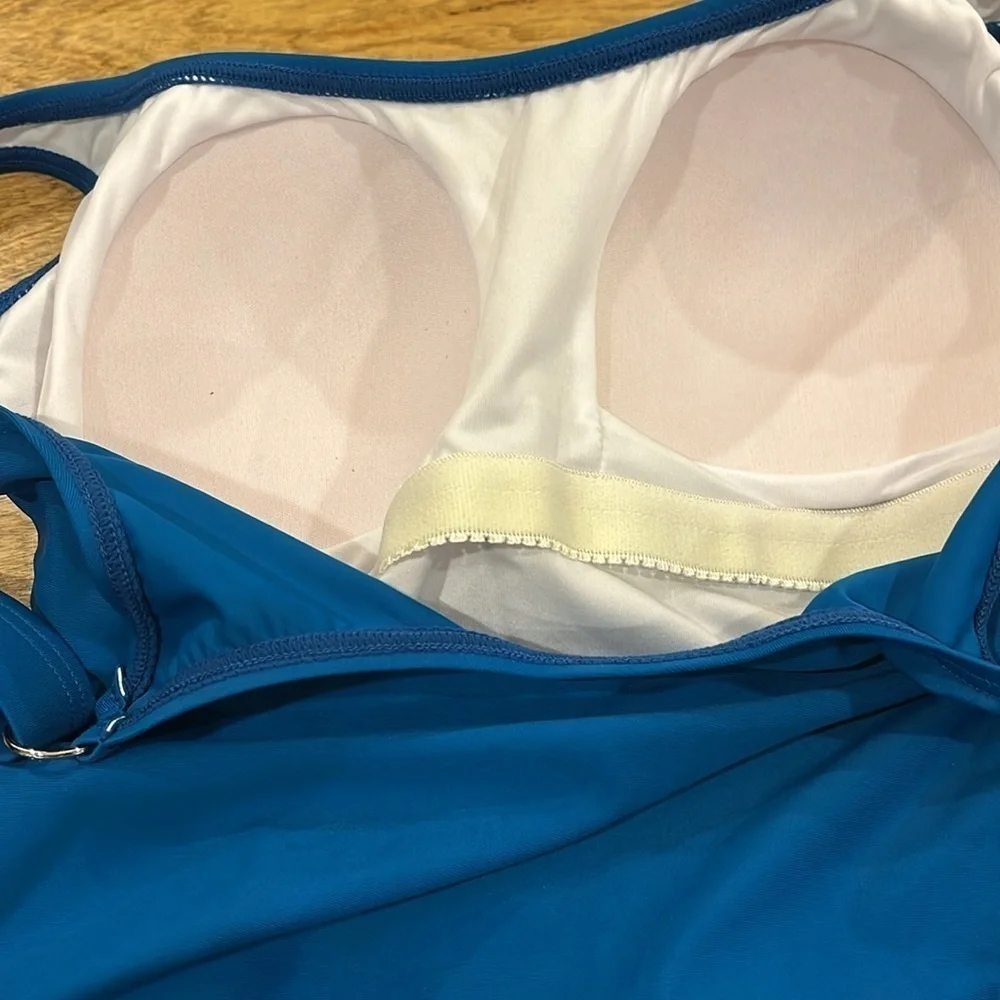 EoMENIE Blue One-Piece Swimsuit NWT